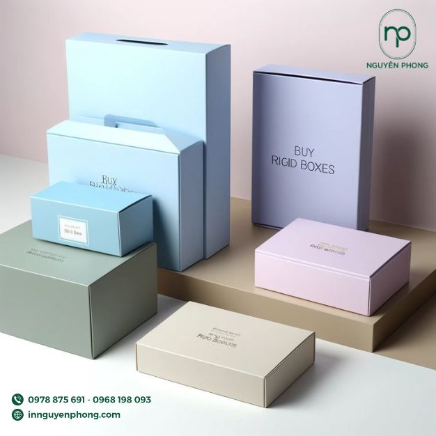 phối màu tối giản cho thiết kế bao bì giấy